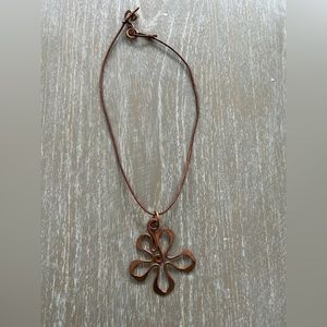Copper Floral Boho Neclace